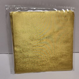 Алуминиево фолио за бонбони - Матово злато №140