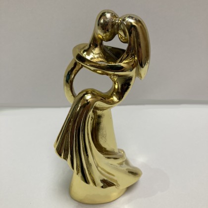 Сватбена фигурка - Златна Двойка 3 - 15см