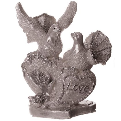 Сватбена фигурка - Гълъби 2 - 12,5см