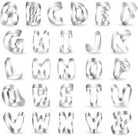 Комплект метални кутери "Азбука" - 26 елемента