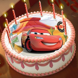 Готова фотодекорация кръгла "Cars 1"