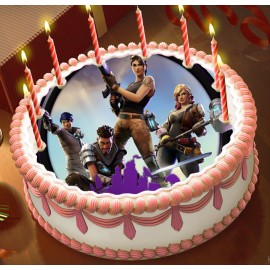 Готова фотодекорация кръгла "Fortnite"