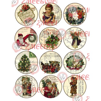 Готова фотодекорация за мъфини и дребни сладки - Коледа 2