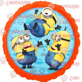 Готова фотодекорация кръгла "Minions 2"