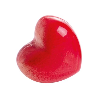 Комплект поликарбонатни форми бонбон "Кухо сърце - 30х28" - 2 части