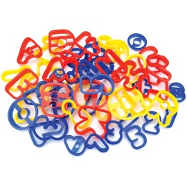 Комплект кутери "Букви и цифри" - 50 елемента