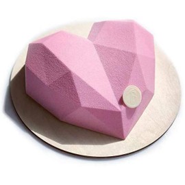 Силиконова форма "Сърце - диамант"