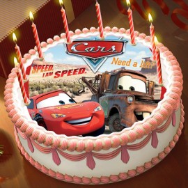 Готова фотодекорация кръгла "Cars 3"