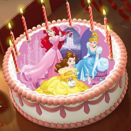 Готова фотодекорация кръгла "Princess 3"