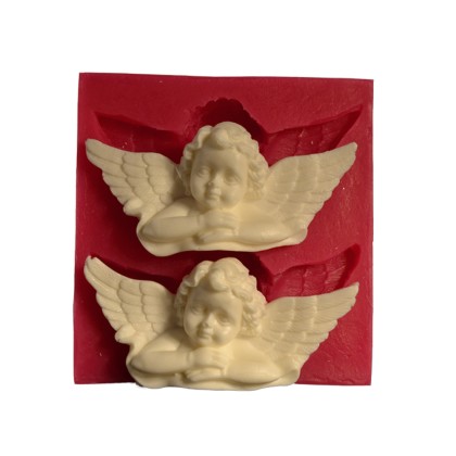 Силиконов калъп "Ангелче с крила - 2 гнезда"