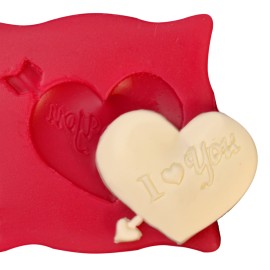 Силиконов калъп "Сърце със стрела"