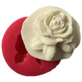 Силиконов калъп "Роза с три листа"