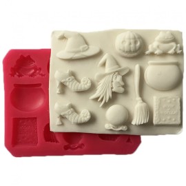 Силиконов калъп "Хелоуин - 10 фигурки"