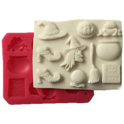 Силиконов калъп "Хелоуин - 10 фигурки"