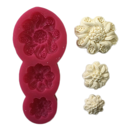 Силиконов калъп "Брошки - 3 елемента"