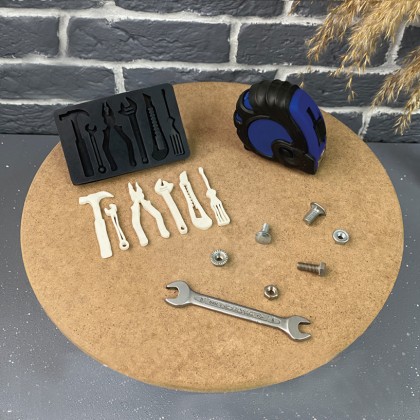 Силиконов калъп "Инструменти на майстора - 6 елемента"