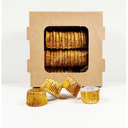 Капсули - златни за печене Ø26 h15 - 80бр