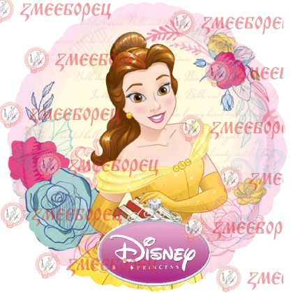 Готова фотодекорация кръгла "Princess 4"