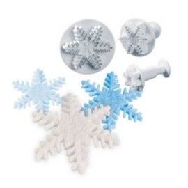 Комплект кутери с ежектор "Снежинки - 3 елемента"