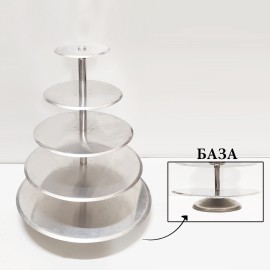 Алуминиева стойка за торта - 5 етажа