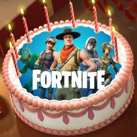 Готова фотодекорация кръгла "Fortnite 5"