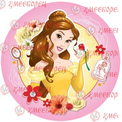 Готова фотодекорация кръгла "Princess 5"