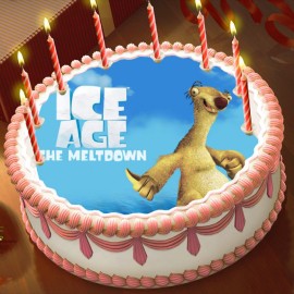 Готова фотодекорация кръгла "Ледена епоха 5"