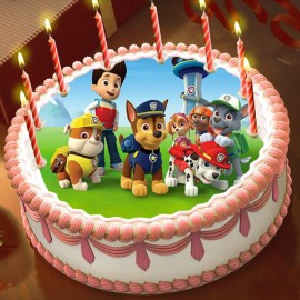 Готова фотодекорация кръгла "Paw Patrol 5"