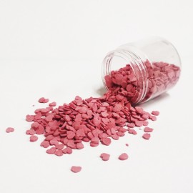 Захарна поръска "Сърца" - Червени - 50гр