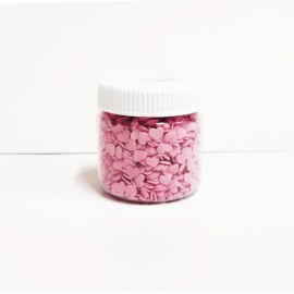Захарна поръска "Сърца" - Розови - 50гр