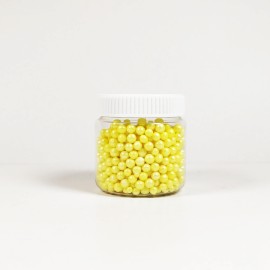 Захарна поръска "Перлени топчета" - Жълти - 50гр