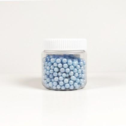 Захарна поръска "Перлени топчета" - Сини - 50гр