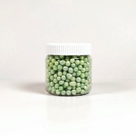 Захарна поръска "Перлени топчета" - Зелени - 50гр