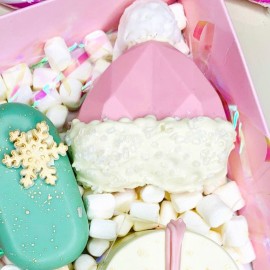 Силиконова форма "Сърце - диамант" - 8 гнезда