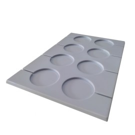 Силиконов калъп "Кръгли близалки - 8 гнезда"