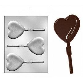 Термоформована форма "Сърце гладко - близалка "