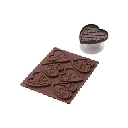 Силиконовa форма и кутер за бисквити "Cookie Love"