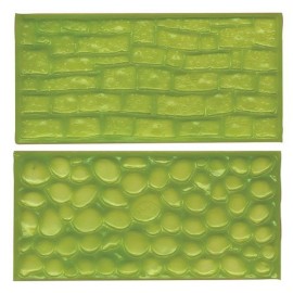 Комплект релефни падове - павирана пътека и редени камъни