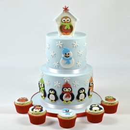 Комплект кутери "Мама и бебе пингвин" - 4 елемента