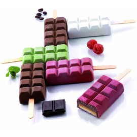 Силиконова форма за сладолед "GEL02 - CHOCO STICKS - 2 гнезда