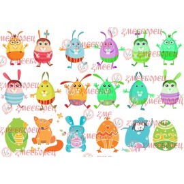 Готова фотодекорация за мъфини и дребни сладки - Великден 7