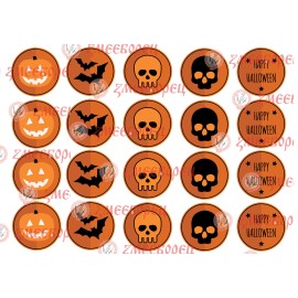 Готова фотодекорация за мъфини и дребни сладки - Хелоуин 2