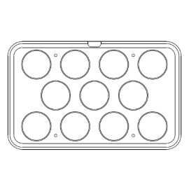Плоча за тарталети  "MAXI45"