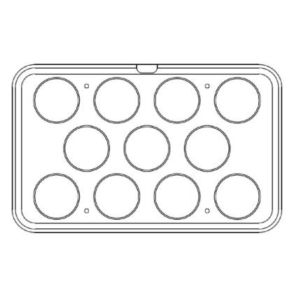 Плоча за тарталети  "MAXI45"