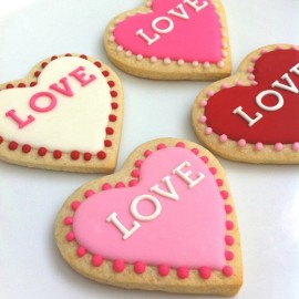 Комплект метални кутери "Сърце" - 5 елемента