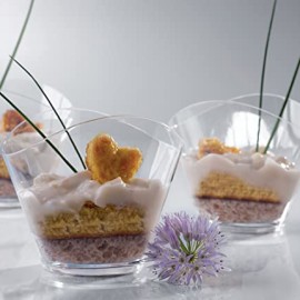 Прозрачна чаша - вълнообразна "200мл" 10бр.