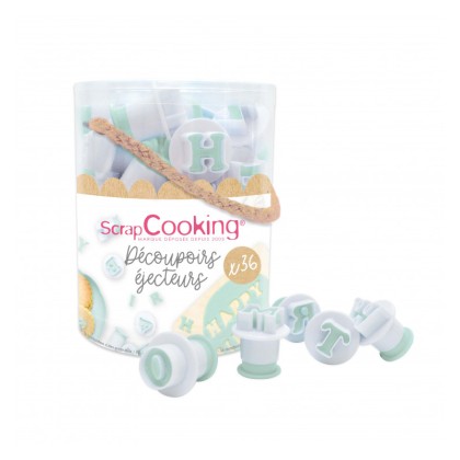 Комплект кутери "Букви и цифри" - 36 елемента