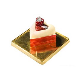 Силиконова форма сърце саварина - SF088