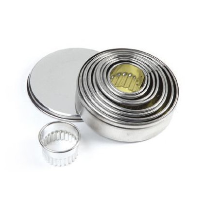 Комплект метални кутери "Кръг - къдрав " - 9 елемента