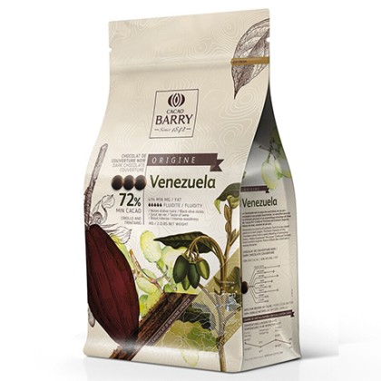 Черен венецуелски шоколад "CACAO BARRY" - 72% - 1кг